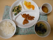 今日の給食10月7日