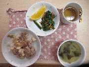 今日の給食とおやつ6月30日